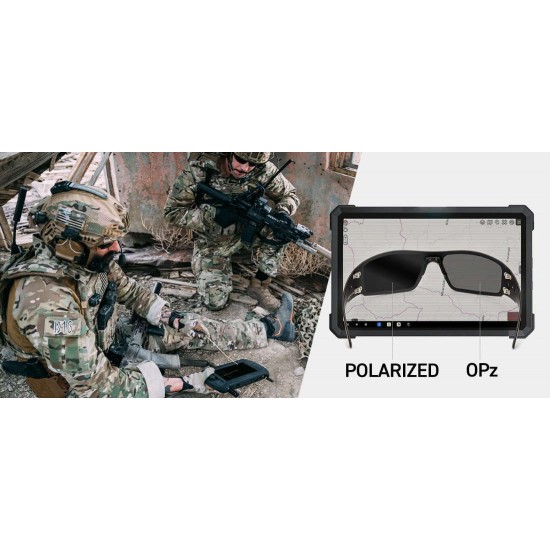 Tactical Gatorz Specter Sunglasses with Cerakote-Coated Aluminum Frame, Optimized Polarized (OPz) Lens Technology, and Maximum Compatibility with Helmets & Hearing Protection