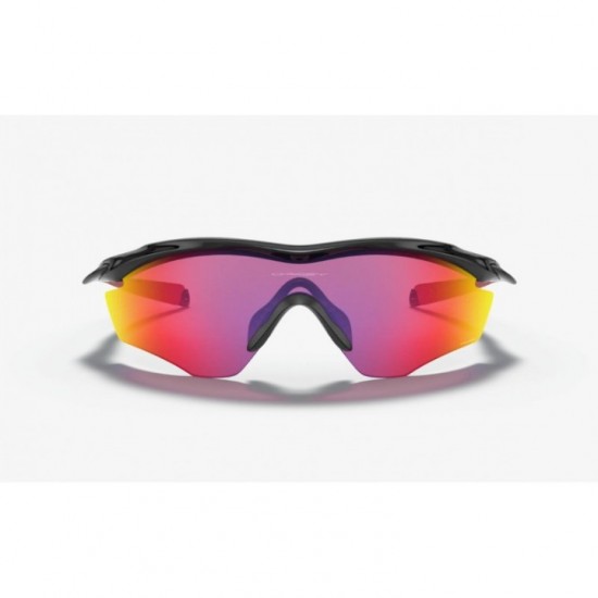 Γυαλιά Ηλίου Oakley M2 Frame XL Polished Black / Prizm Road Γυαλιά Ηλίου Oakley M2 Frame XL OO9343 934308. Μαύρος σκελετός με κόκκινους βραχίονες, εξειδικευμένοι φακοί Prizm Road, σχεδιασμός μάσκας XL & προστασία UV