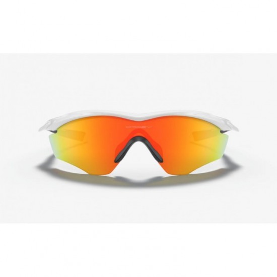 Γυαλιά Ηλίου Oakley M2 Frame XL Polished White / Fire Iridium Γυαλιά Ηλίου Oakley M2 Frame XL OO9343 934305. Γυαλιστερός λευκός σκελετός, φακοί Fire Iridium (κόκκινος/χρυσός καθρέπτης), σχεδιασμός μάσκας XL & προστασία UV