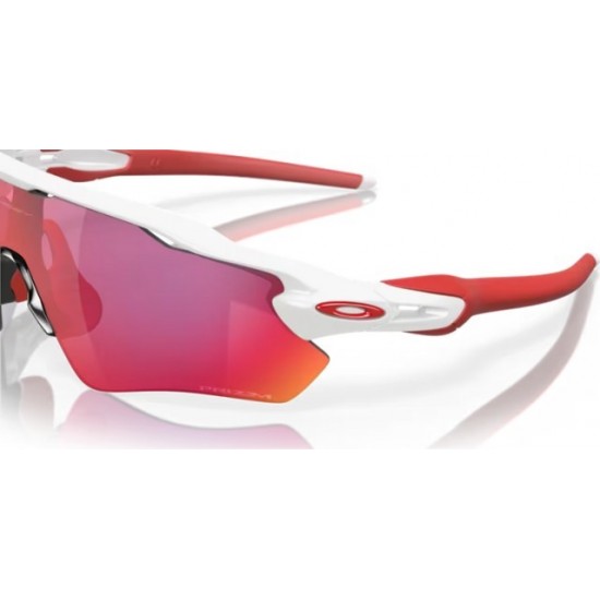 Γυαλιά Ηλίου Oakley Radar EV Path - Άσπρο / Μωβ Καθρέφτης Prizm (OO9208 05 38) θλητικά γυαλιά ηλίου Oakley Radar EV Path OO9208-0538 σε Λευκό σκελετό O-Matter με κόκκινες λεπτομέρειες και φακούς Prizm Road. Ιδανικά για ποδηλασία & τρέξιμο