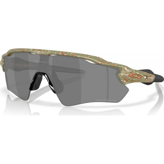 Polarized Sunglasses – Oakley Radar EV Path Terrazzo Collection Oakley Radar EV Path Sports & Outdoor Sunglasses with O Matter™ Matte Fern Terrazzo frame and Prizm Black Polarized lenses.