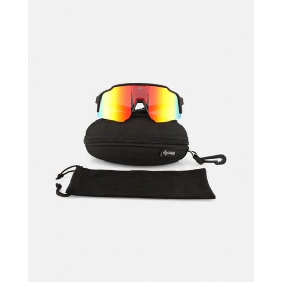 Kilpi Solis-U Unisex Sports Sunglasses with Polycarbonate Mirrored Lenses, UV400 Protection, Adjustable Nose Pad & Protective Case