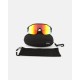 Kilpi Solis-U Unisex Sports Sunglasses with Polycarbonate Mirrored Lenses, UV400 Protection, Adjustable Nose Pad & Protective Case