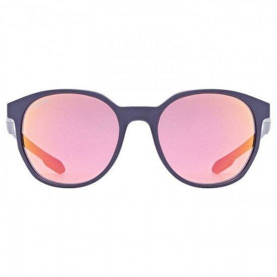Uvex LGL 54 Sunglasses Blue Matt / Mirror Purple Uvex Sports Sunglasses with Purple Mirrored Lenses, Infrared Radiation Protection, Category 3 Filter, Weight 23g
