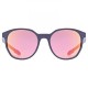 Uvex LGL 54 Sunglasses Blue Matt / Mirror Purple Uvex Sports Sunglasses with Purple Mirrored Lenses, Infrared Radiation Protection, Category 3 Filter, Weight 23g