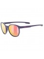 Uvex LGL 54 Sunglasses Blue Matt / Mirror Purple