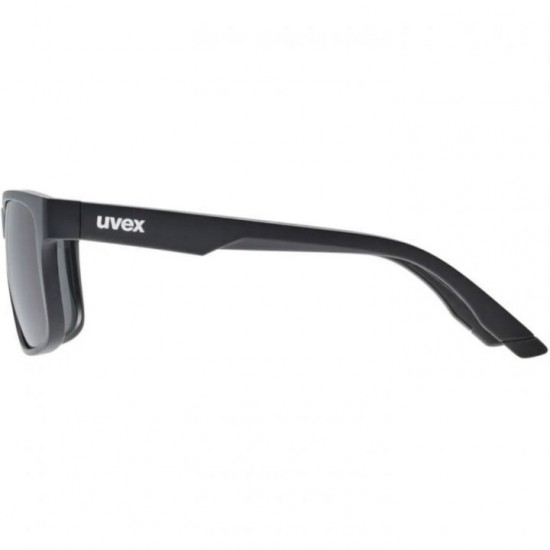 Γυαλιά Ηλίου Uvex Poise P - Black Matt / Smoke Polarized Αθλητικά Γυαλιά Uvex Poise P με Πολωτικούς Φακούς Polavision®, Φινίρισμα Καθρέφτη με Προστασία Υπερύθρων και 100% Προστασία UV400