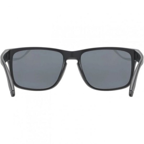 Γυαλιά Ηλίου Uvex Poise P - Black Matt / Smoke Polarized Αθλητικά Γυαλιά Uvex Poise P με Πολωτικούς Φακούς Polavision®, Φινίρισμα Καθρέφτη με Προστασία Υπερύθρων και 100% Προστασία UV400