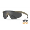 WILEY X SABER  ADVANCED 3 LENS FRAME SUN GLASSES