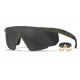 WILEY X SABER  ADVANCED 3 LENS FRAME SUN GLASSES