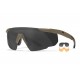 WILEY X SABER  ADVANCED 3 LENS FRAME SUN GLASSES