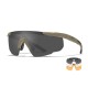 WILEY X SABER  ADVANCED 3 LENS FRAME SUN GLASSES