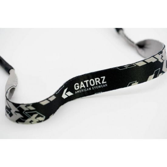 Αθλητικό κορδόνι συγκράτησης γυαλιών Gatorz Sport Eyewear Retention Strap (SKU: GZ-80-042) σε μαύρο/γκρι χρώμα. Μήκος 42cm, ιδανικό για αθλητικές & outdoor δραστηριότητες