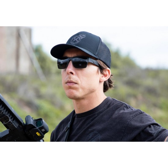 GATORZ DELTA MATTE BLACK SMOKED POLARIZED