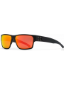 GATORZ DELTA MATTE BLACK WITH BROWN POLARIZED LENS W SUNBURST MIRROR