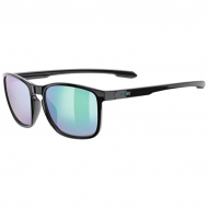 SUNGLASSES LGL 52 BLACK / MIRROR GREEN LENS S5330782215 UVEX