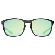SUNGLASSES LGL 52 BLACK / MIRROR GREEN LENS S5330782215 UVEX