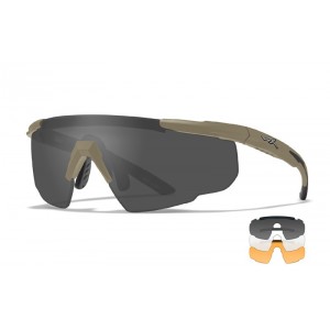 WILEY X SABER ADV TAN FRAME SUN GLASSES