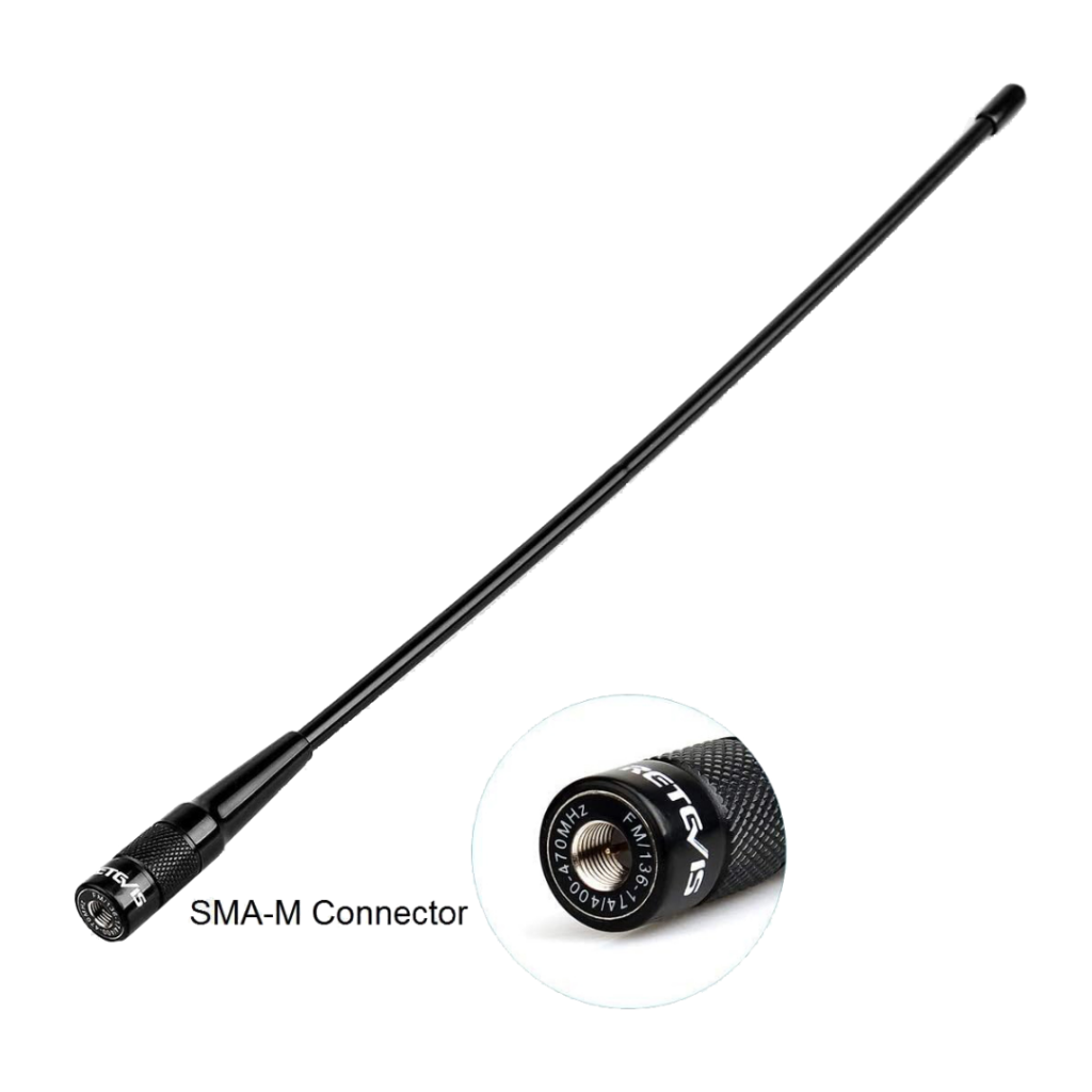Antenna Dual-Band 144/430MHz Con Connettore SMA Maschio Per Yaesu - 3