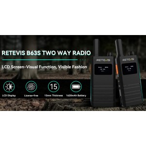 RETEVIS B63S PMR16 + 2X G-HOOK EARPIECE C9239A