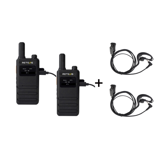 RETEVIS B63S PMR16 + 2X G-HOOK EARPIECE C9239A