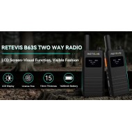 ΠΟΜΠΟΔΕΚΤΗΣ RETEVIS B63S PMR16 + 2X G-HOOK EARPIECE C9250A TRANSPARENT