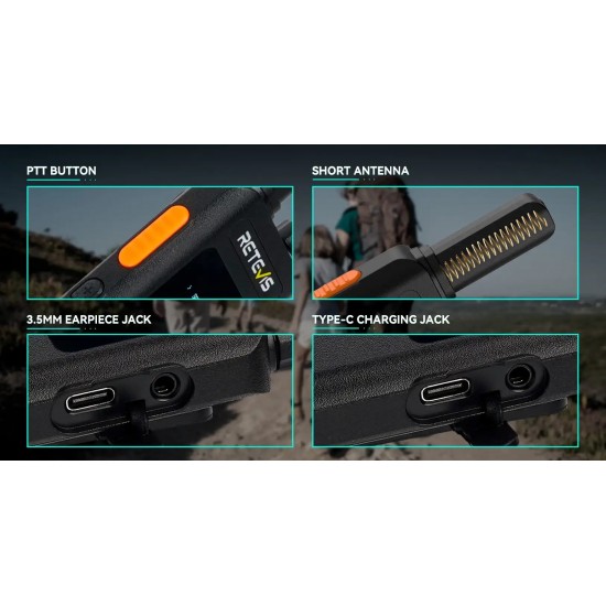 ΠΟΜΠΟΔΕΚΤΗΣ RETEVIS B63S PMR16 + 2X G-HOOK EARPIECE C9250A TRANSPARENT ΠΟΜΠΟΔΕΚΤΗΣ RETEVIS B63S PMR16 + 2X G-HOOK EARPIECE C9250A TRANSPARENT