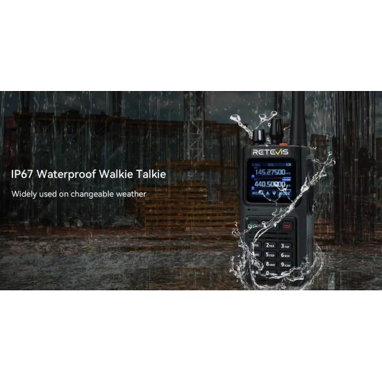 TRANSCEIVER RETEVIS C1 VHF/UHF WATERPROOF 5W