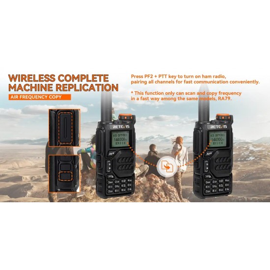 RETEVIS RA79 VHF/UHF 5W AVIATION BAND