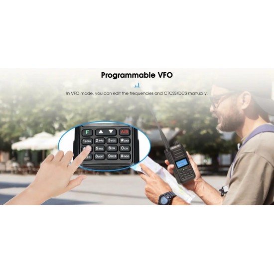 TRANSCEIVER RETEVIS RA89 VHF/UHF 10W IP68 WATERPROOF