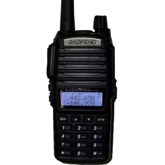 Baofeng UV-82 5W Φορητός ασύρματος πομποδέκτης Dual Band με διπλό πλήκτρο εκπομπής Dual PTT, μπαταρία Li-Ion 2800mAh, 128 κανάλια, φακό LED & PMR