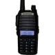 Baofeng UV-82 5W Φορητός ασύρματος πομποδέκτης Dual Band με διπλό πλήκτρο εκπομπής Dual PTT, μπαταρία Li-Ion 2800mAh, 128 κανάλια, φακό LED & PMR