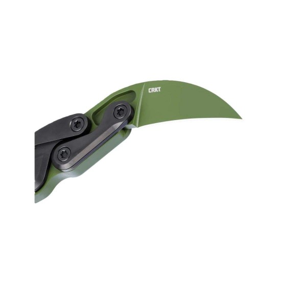 Αναδιπλούμενο Επιχειρησιακό Μαχαίρι Karambit - CRKT Provoke Multicam Bright Green Karambit CRKT Provoke Multicam Bright Green αναδιπλούμενο μαχαίρι. Μηχανισμός Kinematic®, λεπίδα D2 με Cerakote®, αλουμίνιο 6061 & κλιπ τσέπης