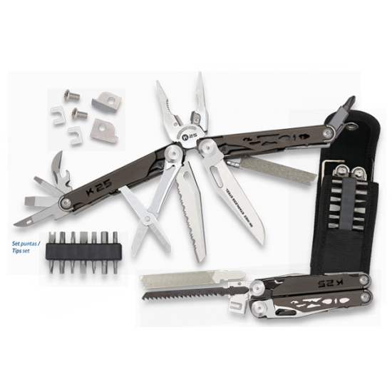 ΠΟΛΥΕΡΓΑΛΕΙΟ K25 TITANIUM GRIP PLIERS 14 INTERC TIPS 11152 ΠΟΛΥΕΡΓΑΛΕΙΟ K25 TITANIUM GRIP PLIERS 14 INTERC TIPS 11152