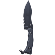 CRKT BUGSY FIXED BLACK W/VEFF SERRATIONS