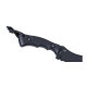 CRKT BUGSY FIXED BLACK W/VEFF SERRATIONS