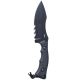 CRKT BUGSY FIXED BLACK W/VEFF SERRATIONS