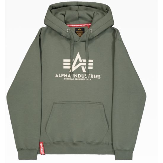 BASIC BIG LOGO HOODIE ALPHA INDUSTRIES