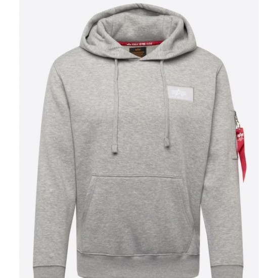 ΦΟΥΤΕΡ ΜΠΛΟΥΖΑ ALPHA INDUSTRIES RED STRIPE HOODY ΦΟΥΤΕΡ ΜΠΛΟΥΖΑ ALPHA INDUSTRIES RED STRIPE HOODY