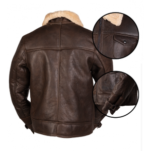 MILTEC A4 SHEEPSKIN LEATHER JACKET US NAVY