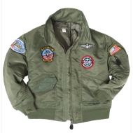 OD CWU KIDS FLIGHT JACKET W. PATCHES