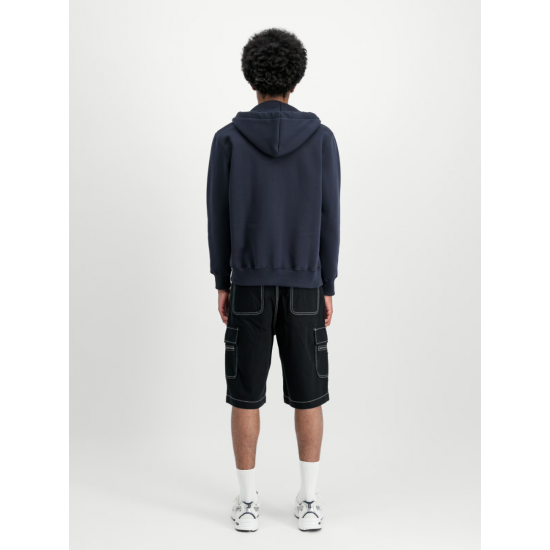 BASIC SMALL LOGO ZIP HOODIE ALPHA INDUSTRIES