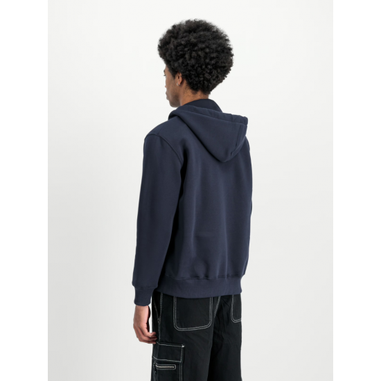 BASIC SMALL LOGO ZIP HOODIE ALPHA INDUSTRIES