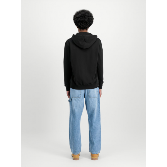 BASIC SMALL LOGO ZIP HOODIE ALPHA INDUSTRIES