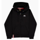 BASIC SMALL LOGO ZIP HOODIE ALPHA INDUSTRIES