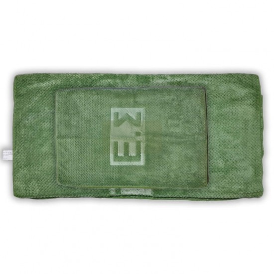 Alpin XtraDrySoft Microfiber Greek Military Towel – Perforated Fleece, 70-140cm