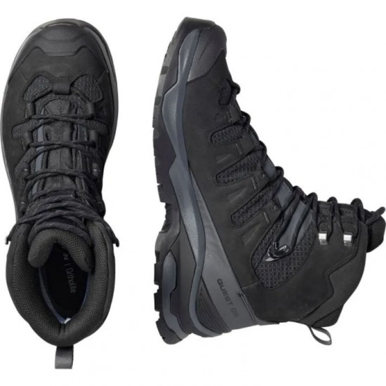 Ανδρικά Μποτάκια Ορειβατικά - Salomon Quest 5 GORE-TEX - Asphalt/Black/Asphalt Salomon Quest 5 GORE-TEX Ανδρικά ορειβατικά αρβύλα. Αδιάβροχα με μεμβράνη GORE-TEX, σκελετό 4D Advanced Chassis™, σόλα All-Terrain Contagrip® & δέρμα Nubuck