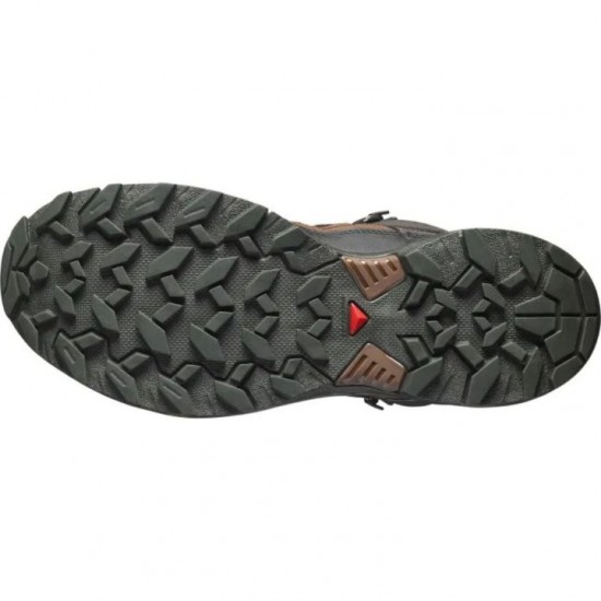 Ανδρικά Μποτάκια Πεζοπορίας - Salomon X Ultra 360 Mid GORE-TEX - Black/Dark Gull Gray/Dark Earth Salomon X Ultra 360 Mid GORE-TEX Ανδρικά πεζοπορικά μποτάκια. Αδιάβροχα με μεμβράνη GORE-TEX, Advanced Chassis™ & σόλα Contagrip®