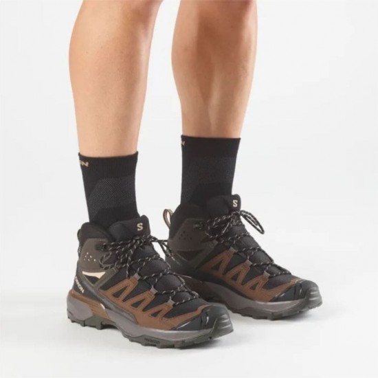 Ανδρικά Μποτάκια Πεζοπορίας - Salomon X Ultra 360 Mid GORE-TEX - Black/Dark Gull Gray/Dark Earth Salomon X Ultra 360 Mid GORE-TEX Ανδρικά πεζοπορικά μποτάκια. Αδιάβροχα με μεμβράνη GORE-TEX, Advanced Chassis™ & σόλα Contagrip®