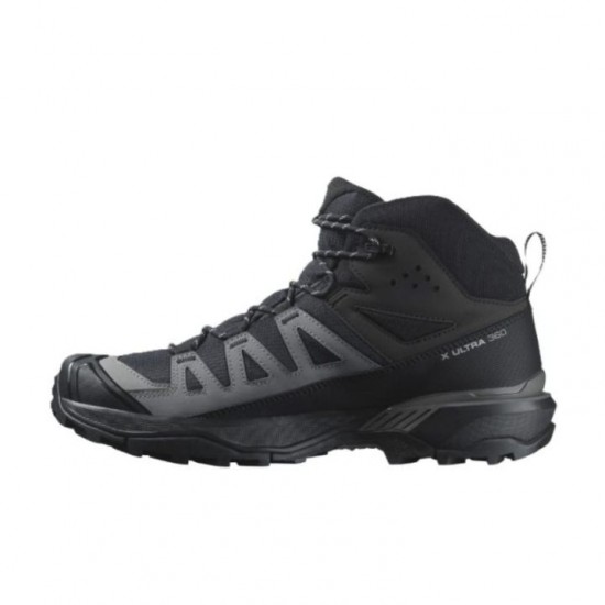 Ανδρικά Μποτάκια Πεζοπορίας - Salomon X Ultra 360 Mid GORE-TEX - Black/Magnet/Pewter Salomon X Ultra 360 Mid GORE-TEX Ανδρικά πεζοπορικά μποτάκια. Αδιάβροχα με μεμβράνη GORE-TEX, Advanced Chassis™ & σόλα Contagrip®